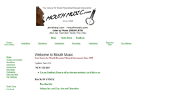 Desktop Screenshot of mouthmusic.com